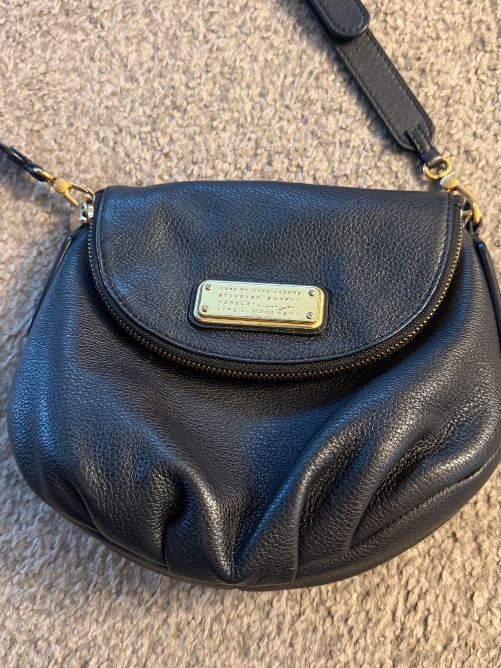 Marc by Marc Jacobs Standard Supply Black Leather Crossbody Bag – Workwear